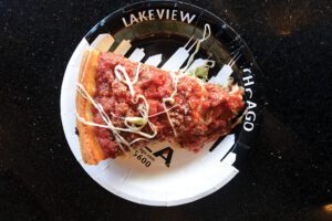 deep dish, pizza slice, The Art of Pizza, Chicago