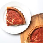 slice, chicago style pizza, deep dish