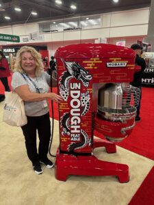 Deborah St. Clair from Carota’s Pizza in Augusta, Ky. won a Hobart® Legacy+® HL662 pizza dough mixer at the International Pizza Expo in Las Vegas in March.