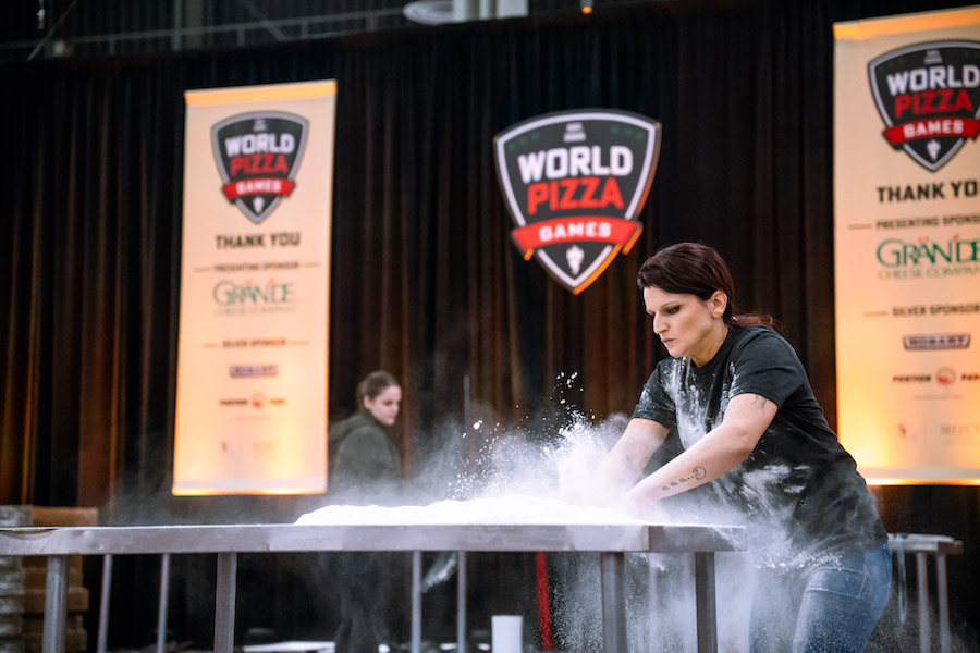 World Pizza Games Fastest Dough Stretch, Pizza Expo 2024