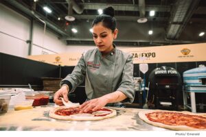 International Pizza Challenge, pizza making competition, pizza expo exhibit hall opening, Las Vegas Convention Center, Las Vegas